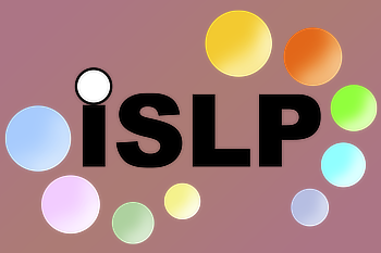 Image showing the letters ISLP surrounded by colourful bubbles