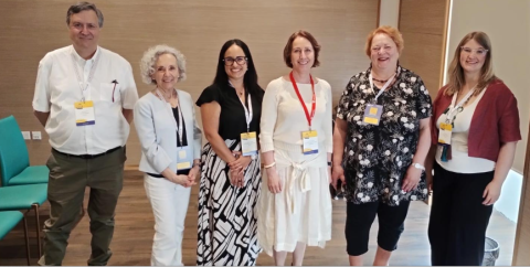 Picture of the speakers (six people from left to right): José Martins, Juana Sanchez (discussant), Lana Friggieri, Conchita Kleijweg, Reija Helenius (chair) and Elisa Falck.